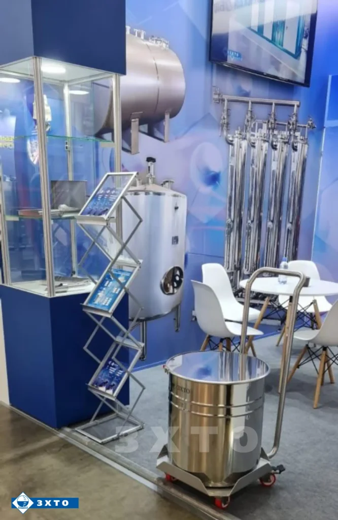 Емкость фармацевтическая 75 л передвижная