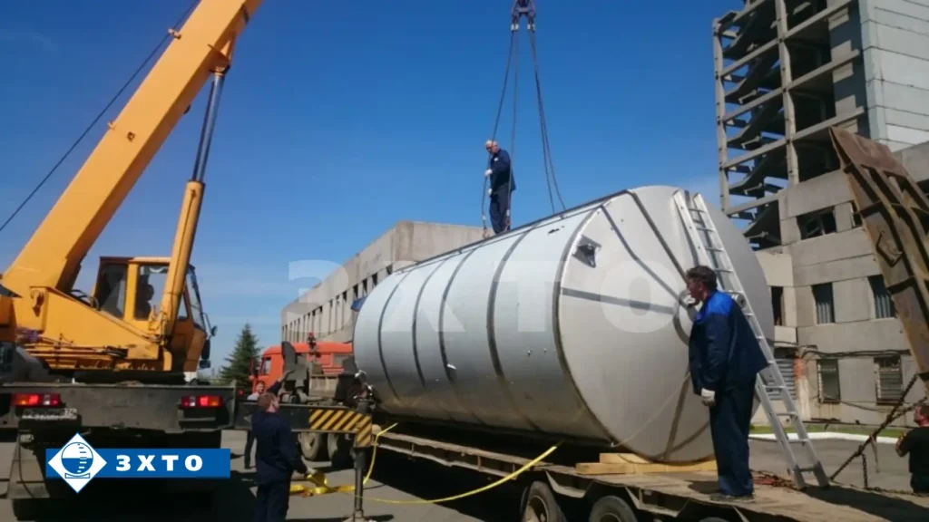 Разгрузка емкостей на Арианте